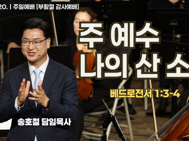 주 예수 나의 산 소망